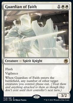 2021 Magic The Gathering Adventures in the Forgotten Realms #18 Guardian of Faith Front