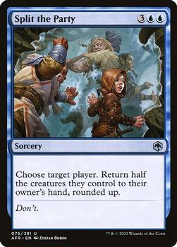 2021 Magic The Gathering Adventures in the Forgotten Realms #76 Split the Party Front