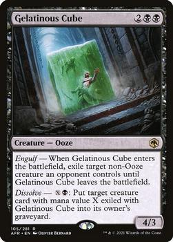 2021 Magic The Gathering Adventures in the Forgotten Realms #105 Gelatinous Cube Front