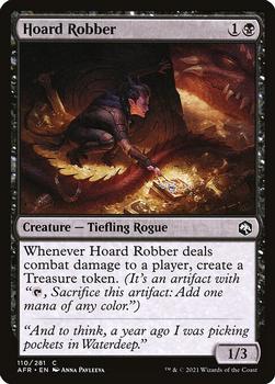2021 Magic The Gathering Adventures in the Forgotten Realms #110 Hoard Robber Front
