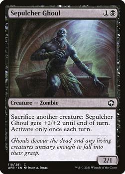 2021 Magic The Gathering Adventures in the Forgotten Realms #118 Sepulcher Ghoul Front