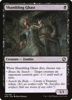 2021 Magic The Gathering Adventures in the Forgotten Realms #119 Shambling Ghast Front
