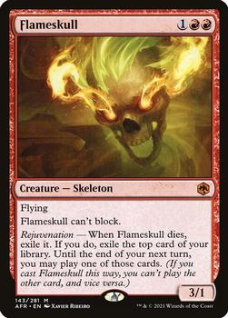 2021 Magic The Gathering Adventures in the Forgotten Realms #143 Flameskull Front