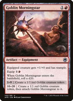 2021 Magic The Gathering Adventures in the Forgotten Realms #145 Goblin Morningstar Front
