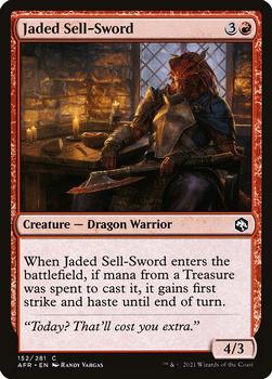 2021 Magic The Gathering Adventures in the Forgotten Realms #152 Jaded Sell-Sword Front