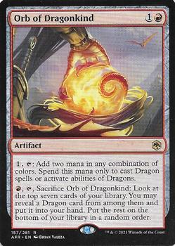 2021 Magic The Gathering Adventures in the Forgotten Realms #157 Orb of Dragonkind Front