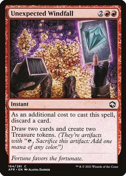 2021 Magic The Gathering Adventures in the Forgotten Realms #164 Unexpected Windfall Front