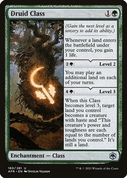 2021 Magic The Gathering Adventures in the Forgotten Realms #180 Druid Class Front