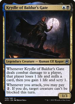 2021 Magic The Gathering Adventures in the Forgotten Realms #226 Krydle of Baldur’s Gate Front