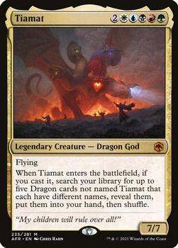 2021 Magic The Gathering Adventures in the Forgotten Realms #235 Tiamat Front