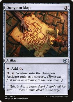 2021 Magic The Gathering Adventures in the Forgotten Realms #242 Dungeon Map Front