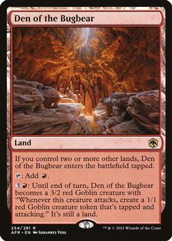 2021 Magic The Gathering Adventures in the Forgotten Realms #254 Den of the Bugbear Front