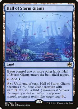 2021 Magic The Gathering Adventures in the Forgotten Realms #257 Hall of Storm Giants Front