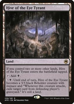 2021 Magic The Gathering Adventures in the Forgotten Realms #258 Hive of the Eye Tyrant Front