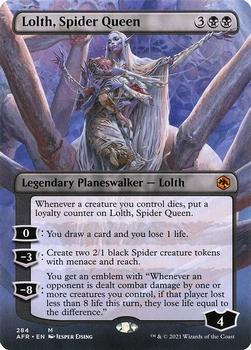 2021 Magic The Gathering Adventures in the Forgotten Realms #284 Lolth, Spider Queen Front