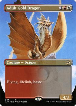 2021 Magic The Gathering Adventures in the Forgotten Realms #297 Adult Gold Dragon Front