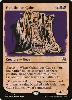 2021 Magic The Gathering Adventures in the Forgotten Realms #313 Gelatinous Cube Front