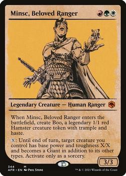 2021 Magic The Gathering Adventures in the Forgotten Realms #344 Minsc, Beloved Ranger Front