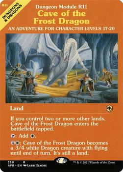 2021 Magic The Gathering Adventures in the Forgotten Realms #350 Cave of the Frost Dragon Front