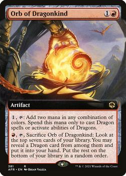 2021 Magic The Gathering Adventures in the Forgotten Realms #381 Orb of Dragonkind Front