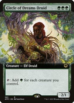 2021 Magic The Gathering Adventures in the Forgotten Realms #383 Circle of Dreams Druid Front