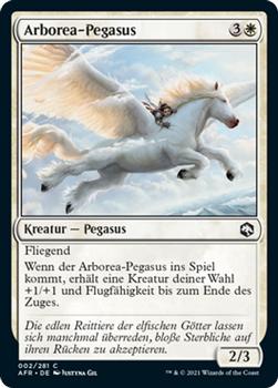 2021 Magic The Gathering Adventures in the Forgotten Realms (German) #2 Arborea-Pegasus Front