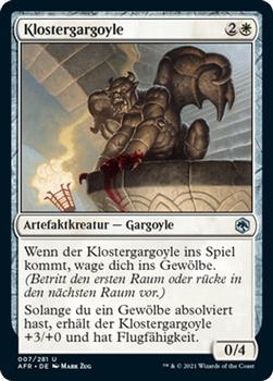 2021 Magic The Gathering Adventures in the Forgotten Realms (German) #7 Klostergargoyle Front