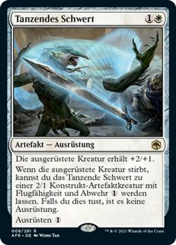 2021 Magic The Gathering Adventures in the Forgotten Realms (German) #8 Tanzendes Schwert Front