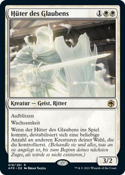 2021 Magic The Gathering Adventures in the Forgotten Realms (German) #18 Hüter des Glaubens Front