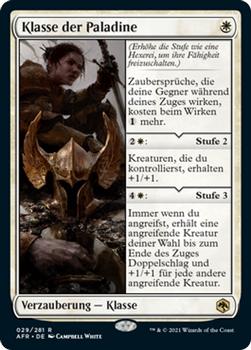 2021 Magic The Gathering Adventures in the Forgotten Realms (German) #29 Klasse der Paladine Front
