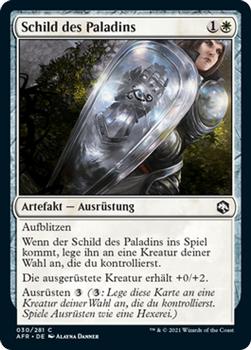 2021 Magic The Gathering Adventures in the Forgotten Realms (German) #30 Schild des Paladins Front