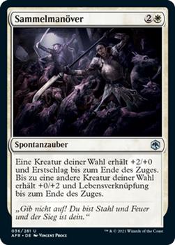 2021 Magic The Gathering Adventures in the Forgotten Realms (German) #36 Sammelmanöver Front