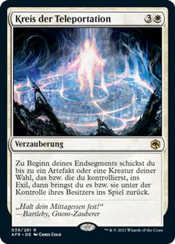 2021 Magic The Gathering Adventures in the Forgotten Realms (German) #39 Kreis der Teleportation Front