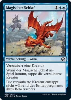 2021 Magic The Gathering Adventures in the Forgotten Realms (German) #50 Magischer Schlaf Front