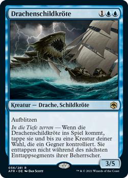 2021 Magic The Gathering Adventures in the Forgotten Realms (German) #56 Drachenschildkröte Front