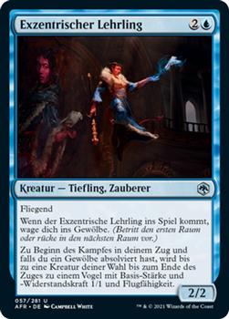 2021 Magic The Gathering Adventures in the Forgotten Realms (German) #57 Exzentrischer Lehrling Front