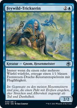 2021 Magic The Gathering Adventures in the Forgotten Realms (German) #58 Feywild-Trickserin Front