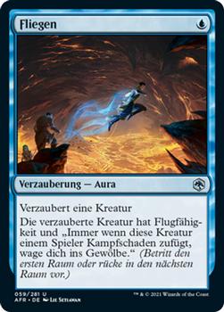 2021 Magic The Gathering Adventures in the Forgotten Realms (German) #59 Fliegen Front