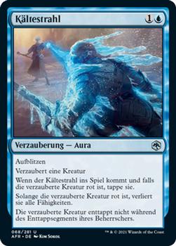 2021 Magic The Gathering Adventures in the Forgotten Realms (German) #68 Kältestrahl Front