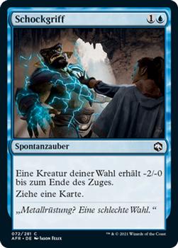 2021 Magic The Gathering Adventures in the Forgotten Realms (German) #72 Schockgriff Front
