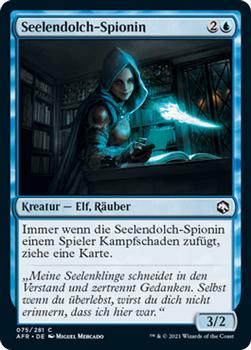 2021 Magic The Gathering Adventures in the Forgotten Realms (German) #75 Seelendolch-Spionin Front