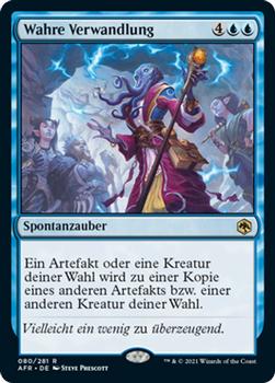 2021 Magic The Gathering Adventures in the Forgotten Realms (German) #80 Wahre Verwandlung Front