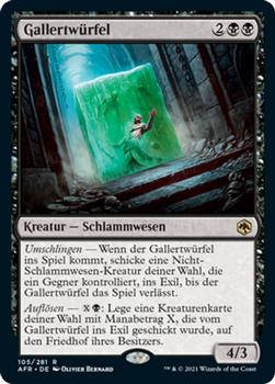 2021 Magic The Gathering Adventures in the Forgotten Realms (German) #105 Gallertwürfel Front