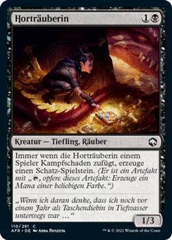 2021 Magic The Gathering Adventures in the Forgotten Realms (German) #110 Horträuberin Front