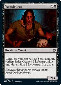 2021 Magic The Gathering Adventures in the Forgotten Realms (German) #123 Vampirbrut Front
