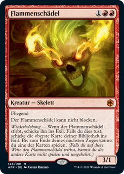 2021 Magic The Gathering Adventures in the Forgotten Realms (German) #143 Flammenschädel Front