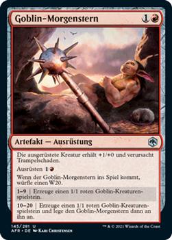 2021 Magic The Gathering Adventures in the Forgotten Realms (German) #145 Goblin-Morgenstern Front