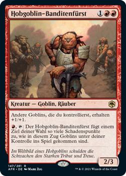2021 Magic The Gathering Adventures in the Forgotten Realms (German) #147 Hobgoblin-Banditenfürst Front