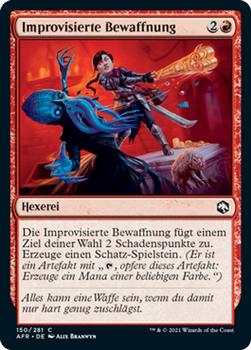 2021 Magic The Gathering Adventures in the Forgotten Realms (German) #150 Improvisierte Bewaffnung Front
