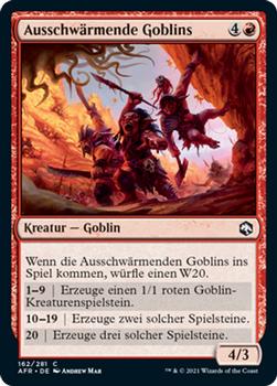 2021 Magic The Gathering Adventures in the Forgotten Realms (German) #162 Ausschwärmende Goblins Front